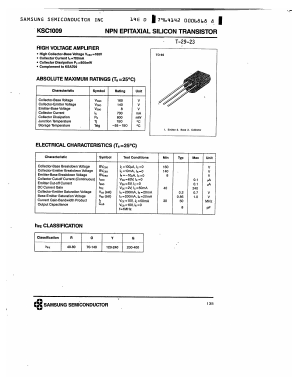 KSC1009 Datasheet PDF Samsung