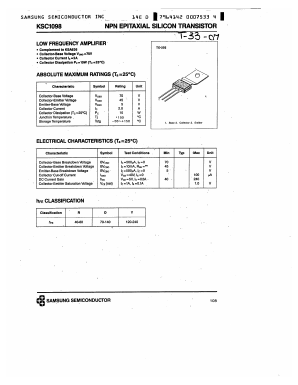 KSC1098 Datasheet PDF Samsung
