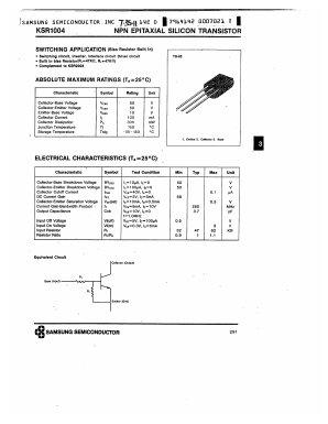 KSR1004 Datasheet PDF Samsung