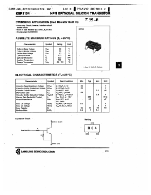 KSR1104 Datasheet PDF Samsung