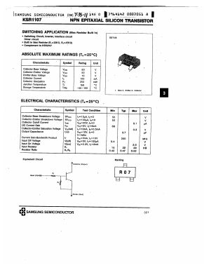KSR1107 Datasheet PDF Samsung