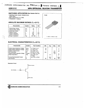 KSR1212 Datasheet PDF Samsung