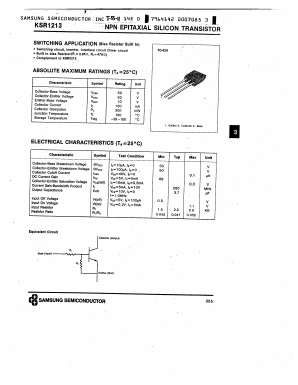 KSR1213 Datasheet PDF Samsung