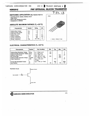 KSR2012 Datasheet PDF Samsung