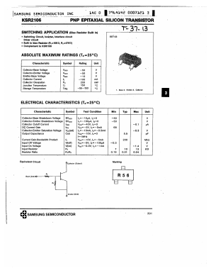 KSR2106 Datasheet PDF Samsung