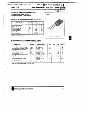 MPS3706 Datasheet PDF Samsung