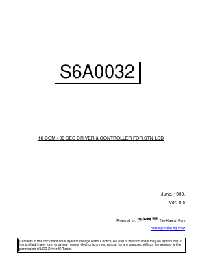 S6A0032 Datasheet PDF Samsung