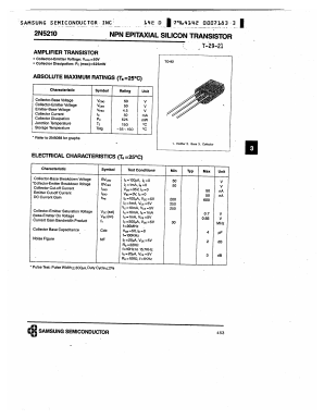 2N5210 Datasheet PDF Samsung