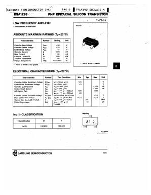 KSA1298 Datasheet PDF Samsung