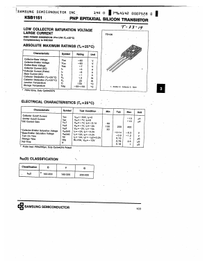 KSB1151 Datasheet PDF Samsung