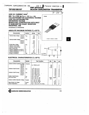 TIP106 Datasheet PDF Samsung