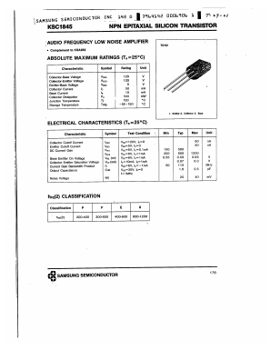 KSC1845 Datasheet PDF Samsung
