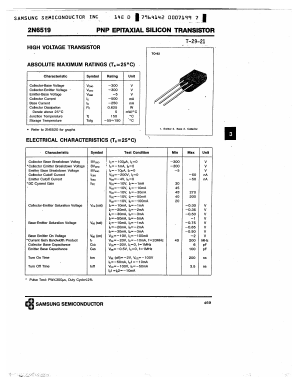2N6519 Datasheet PDF Samsung