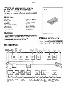 KA2915 Datasheet PDF Samsung