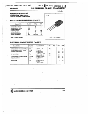 MPS6523 Datasheet PDF Samsung
