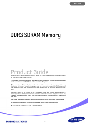 K4B4G1646D-BCKO Datasheet PDF Samsung