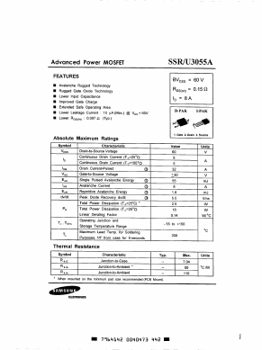 SSU3055A Datasheet PDF Samsung