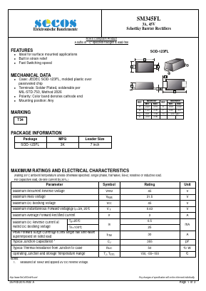 SM345FL Datasheet PDF Secos Corporation.