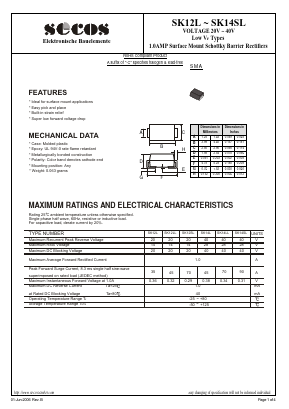 SK12SL Datasheet PDF Secos Corporation.