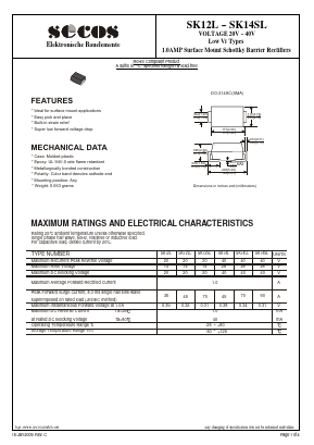 SK12L Datasheet PDF Secos Corporation.