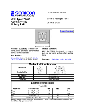 2N3700 Datasheet PDF Semicoa Semiconductor