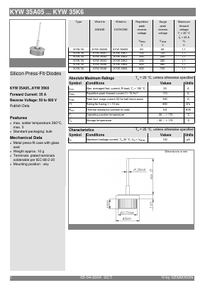 KYW35 Datasheet PDF Semikron