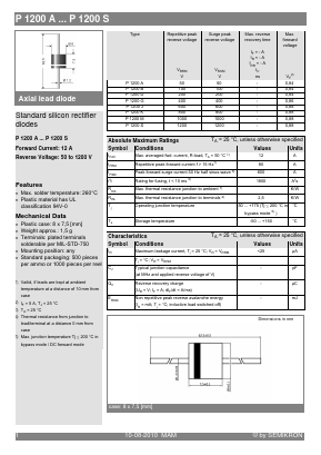 P1200A Datasheet PDF Semikron