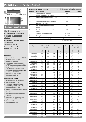 P6SMB11A Datasheet PDF Semikron