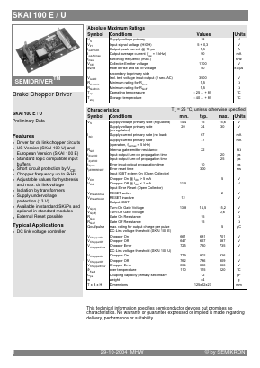 SKAI100E Datasheet PDF Semikron