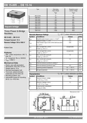 DB15-06 Datasheet PDF Semikron
