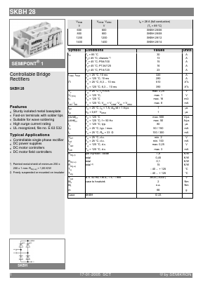 SKD28_08 Datasheet PDF Semikron