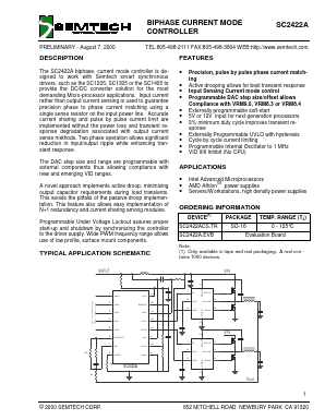 SC2422A.EVB Datasheet PDF Semtech Corporation