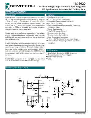 SC4620 Datasheet PDF Semtech Corporation