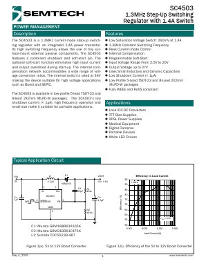 SC4503 Datasheet PDF Semtech Corporation