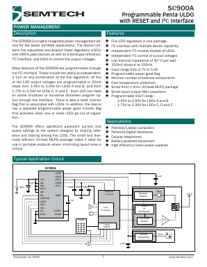 SC900A Datasheet PDF Semtech Corporation