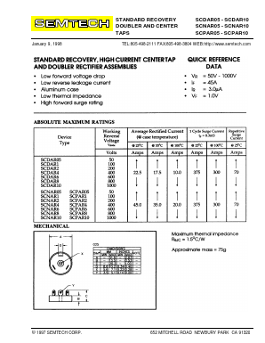 SCDAR6 Datasheet PDF Semtech Corporation