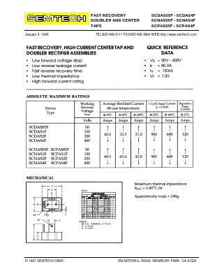 SCDAS1F Datasheet PDF Semtech Corporation