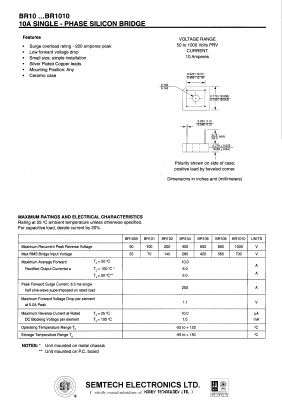 BR101 Datasheet PDF Semtech Corporation