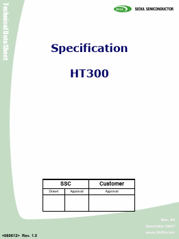 HT300 Datasheet PDF SEOUL SEMICONDUCTOR