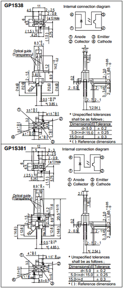 GP1S38 Datasheet PDF Sharp Electronics