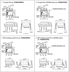 PC847Y9 Datasheet PDF Sharp Electronics