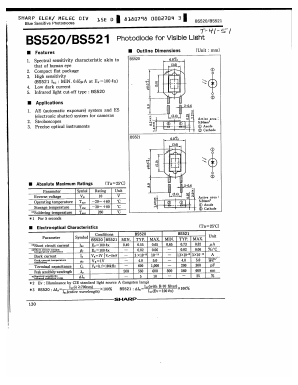 BS520 Datasheet PDF Sharp Electronics