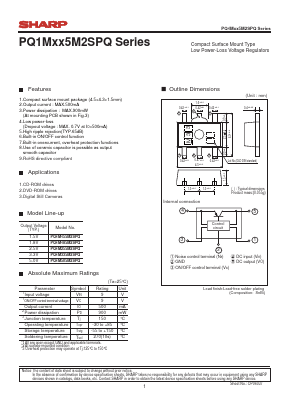 PQ1M335M2SPQ Datasheet PDF Sharp Electronics