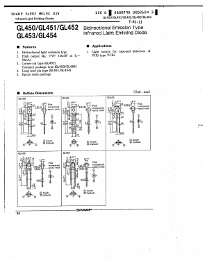 GL454 Datasheet PDF Sharp Electronics