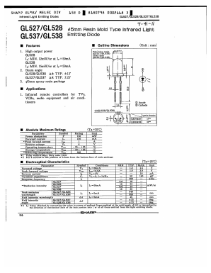 GL538 Datasheet PDF Sharp Electronics