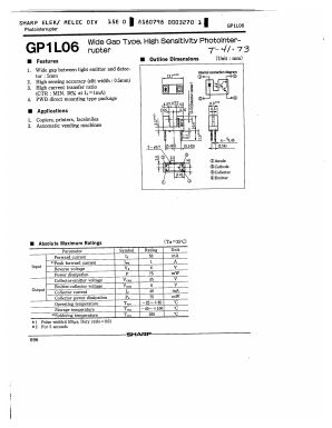 GP1L06 Datasheet PDF Sharp Electronics