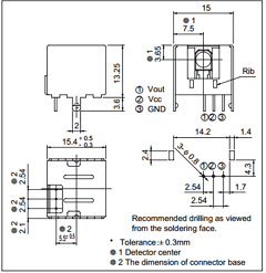 GP1U580Y Datasheet PDF Sharp Electronics