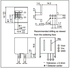 GP1U780R Datasheet PDF Sharp Electronics