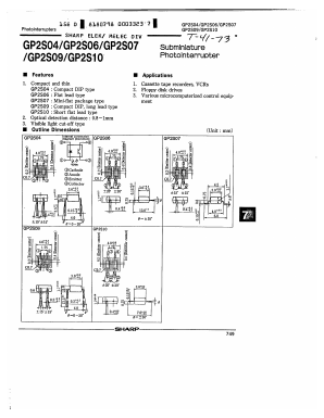 GP2S06 Datasheet PDF Sharp Electronics