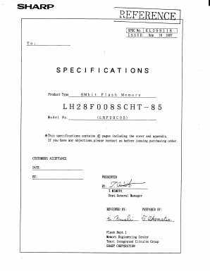 LH28F008SCHT Datasheet PDF Sharp Electronics